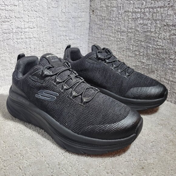 Skechers Other - Skechers D’Lux Walker Relaxed Fit Men's Size 9.5 US Black Walking Shoes 232045
